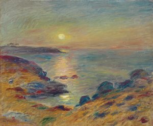 Západ slunce v Douarnenez, c. 1883 od Pierre-Auguste Renoir