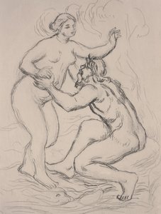 The River Scamander, kolem roku 1900 (lept) od Pierre Auguste Renoir