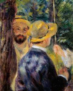 Houpačka (detail). Portrét Norberta Goeneutte, francouzský malíř (1854-1894) od Pierre Auguste Renoir
