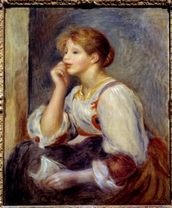 Žena má ten dopis. Obraz Pierra Auguste Renoira (1841-1919) od Pierre Auguste Renoir