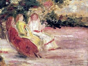 Tři ženy v parku od Pierre Auguste Renoir