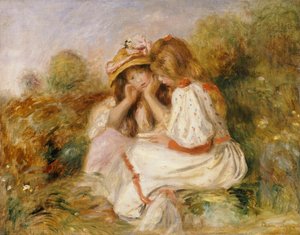 Dvě dívky, kolem roku 1890 od Pierre-Auguste Renoir