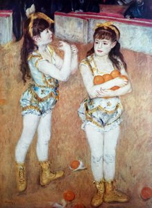 Dvě malé cirkusové dívky od Pierre Auguste Renoir