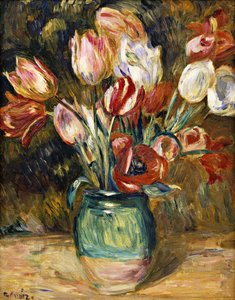 Váza s květinami, 1888-89 od Pierre Auguste Renoir