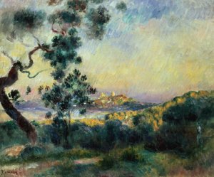 Pohled na Antibes od Pierre Auguste Renoir
