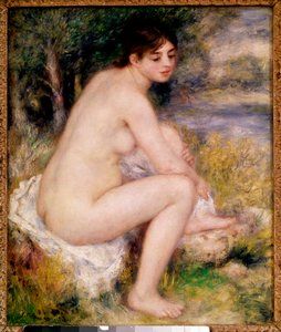 Akt ženy v krajinomalbě od Pierra Auguste Renoira (1841-1919) 1883 Paříž, Musee d