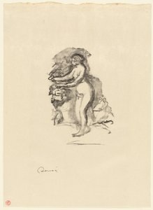 Žena s vinnou révou od Pierre Auguste Renoir