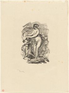 Žena s Vinnou révou, 1. varianta od Pierre Auguste Renoir