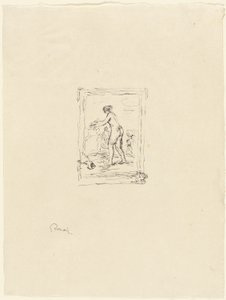 Žena s vinnou révou, 2. varianta od Pierre-Auguste Renoir
