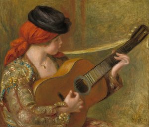 Mladá Španělka s kytarou, 1898. od Pierre Auguste Renoir