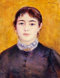 Mladá žena v modrém, 1879 od Pierre Auguste Renoir