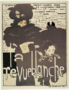 Tiskový plakát k ""La Revue blanche"". Portrét Misie Sert (1872-1950) (?). Umělecké dílo Pierra Bonnarda (1867-1947) od Pierre Bonnard