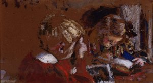 Děti čtení od Pierre Bonnard