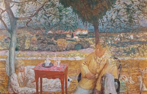 Rozhovor v Provence, kolem 1913-1914 (olej na plátně) od Pierre Bonnard