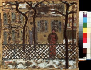 Za plotem. Obraz Pierra Bonnarda (1867-1947) od Pierre Bonnard