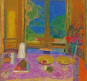 Velká jídelna s výhledem do zahrady (Grande salle à manger sur le jardin). 1934-35 od Pierre Bonnard