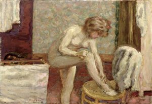 V umývárně, 1907