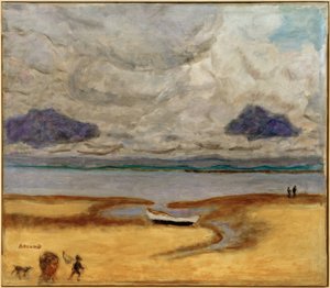 Pláž při odlivu (odliv v Arcachonu) od Pierre Bonnard