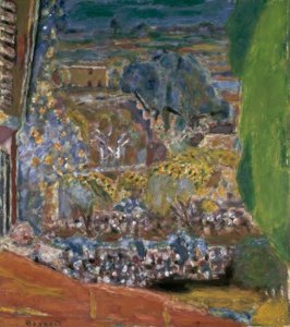 Krajina s červenými střechami od Pierre Bonnard