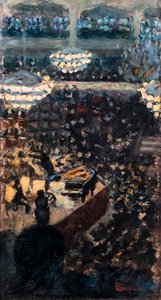 Le concert nebo Le concert Lamoureux, asi 1895 (olej na dřevě) od Pierre Bonnard