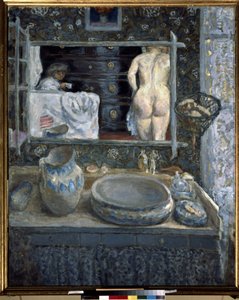 Zrcadlo nad umyvadlem od Pierre Bonnard