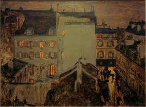 Montmartre v dešti nebo Rue Tholozé od Pierre Bonnard
