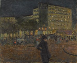 Místo Pigalle v noci od Pierre Bonnard