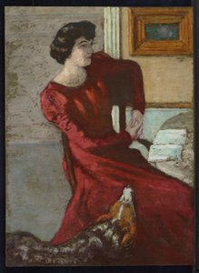 Portrét Madame Hessel, nebo Žena v červeném, 1901 od Pierre Bonnard