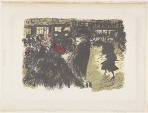 Náměstí v noci od Pierre Bonnard