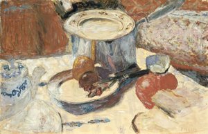 Zátiší s pánví, 1930 (kvaš a wc na papíře)