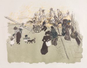 Roh ulice od Pierre Bonnard