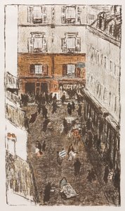 Roh ulice při pohledu shora od Pierre Bonnard