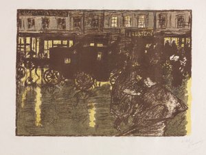 Ulice večer v dešti od Pierre Bonnard
