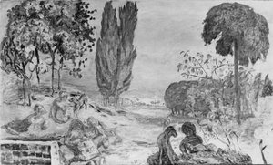 Letní večer (olej na plátně) od Pierre Bonnard
