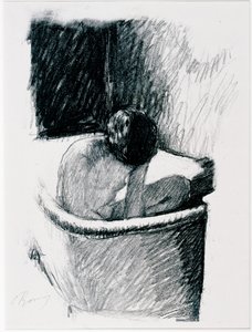 The Bath, kolem roku 1925 (litho) od Pierre Bonnard
