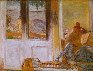 Francouzské okno (Matin a Le Cannet) Malba Pierra Bonnarda (1867-1947) 1932. Olej na plátně. Ztlumit. 86x112 cm Collection Privee od Pierre Bonnard