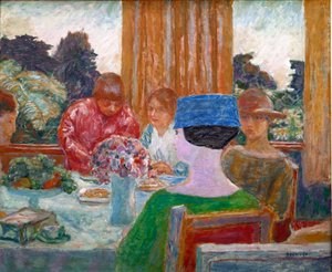 Obraz Malého modrého klobouku od Pierra Bonnarda (1867-1947) 1917 Rozm. 66x79 cm Paříž, Winterthur, soukromá sbírka od Pierre Bonnard
