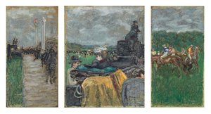 Závody v Longchamp; Les Courses v Longchamp od Pierre Bonnard