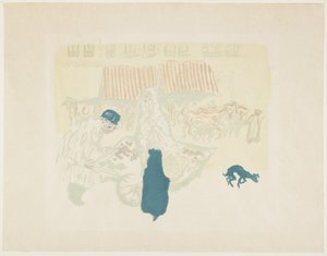 Prodejce zeleniny, c. 1897 (publikováno 1899) od Pierre Bonnard