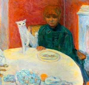 Žena s kočkou, 1912 od Pierre Bonnard