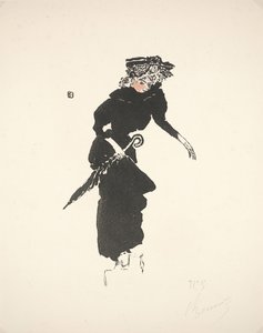 Žena s deštníkem od Pierre Bonnard