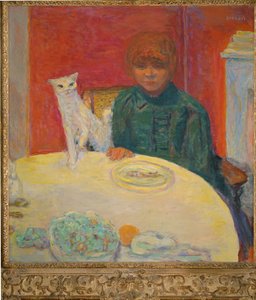 Žena s kočkou aneb Náročná kočka (malba na plátně) od Pierre Bonnard