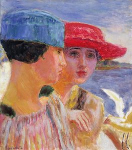 Mladé ženy s rackem, 1917 od Pierre Bonnard