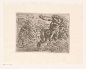 Hercules zachrání Deianiru před Nessem od Pierre Brebiette