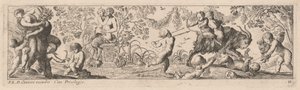 Putti a Satyrs Střelecké šípy od Pierre Brebiette