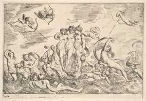 Triumf Galatea, 1610-42. od Pierre Brebiette