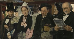 V omnibusu, 1877. od Pierre Carriere Belleuse