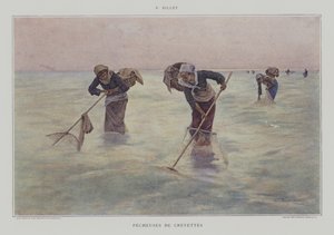 Rybářky krevet od Pierre Celestin Billet