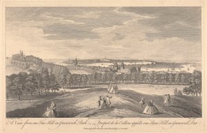 Pohled z One Tree Hill v Greenwich Park od Pierre Charles Canot