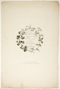 Obálka sbírky různých kytic květin, kterou vymyslel a nakreslil Jean Pillement a vyryl P. C. Canot od Pierre Charles Canot